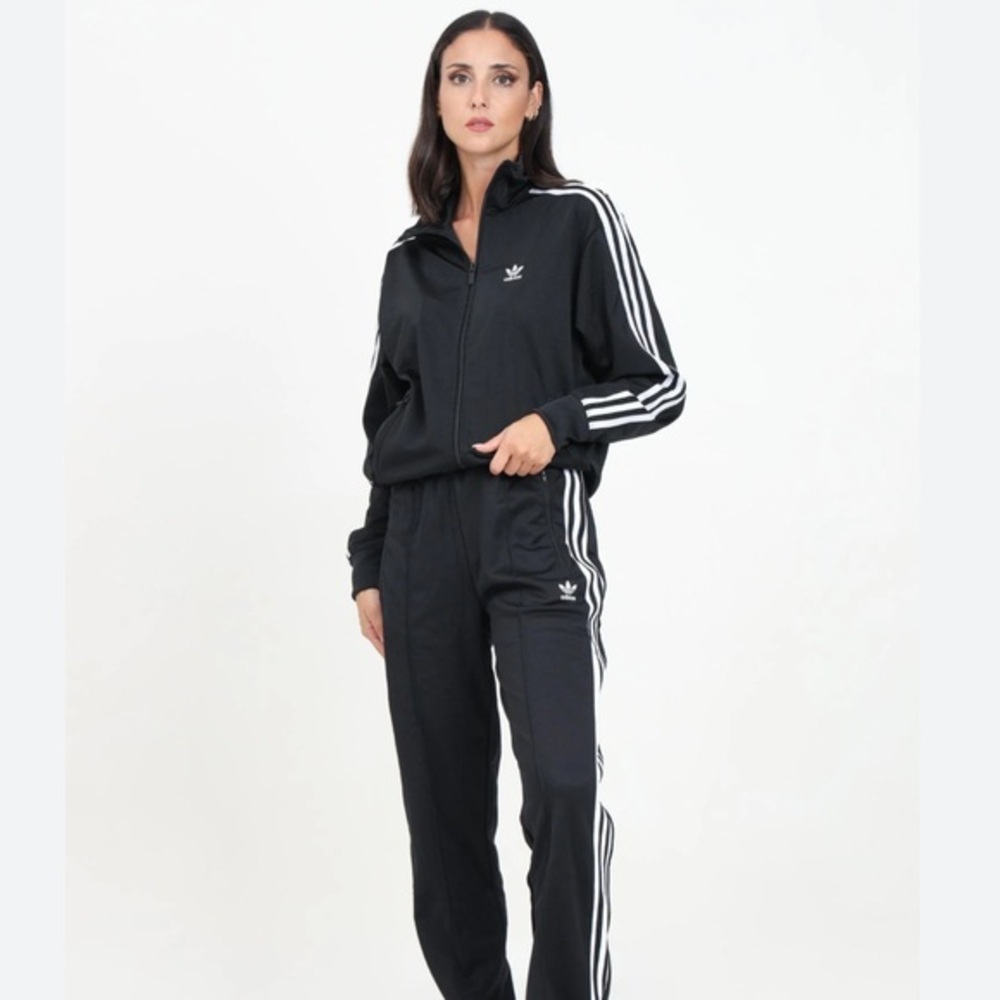 Adidas Classic Black Highrise Track Sweat Pants Size Extra Small